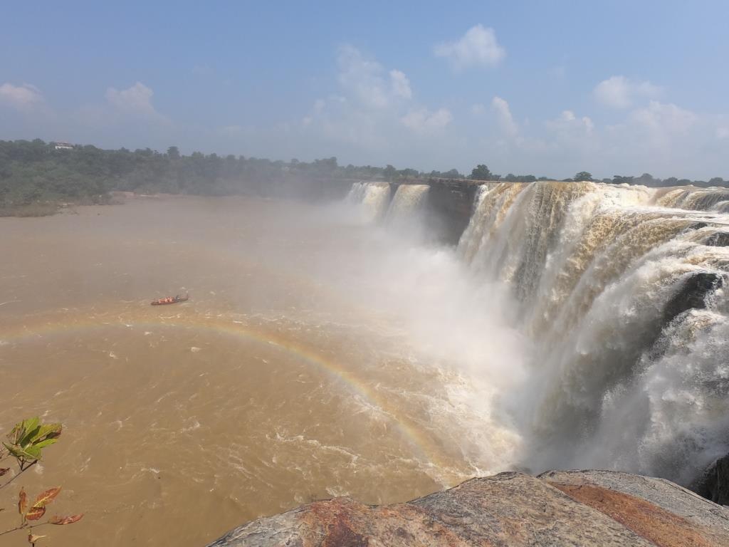 Chitrakoot Waterfall in Bastar- the Niagra of India